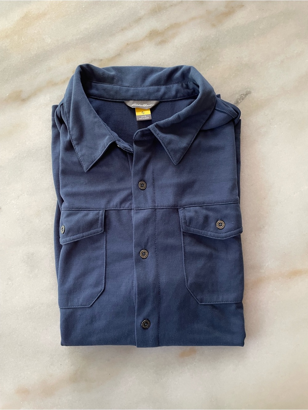 Eddie Bauer Men's Navy Shirt size L